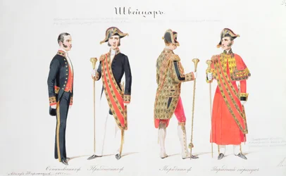 Uniformen vom Hof des russischen Zaren, 1855